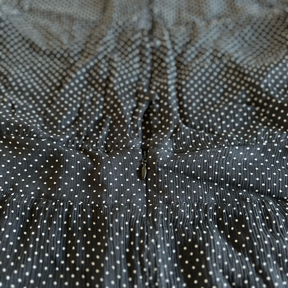 Sézane Black Silk Blend Ruffled Tiered Dress - Picture 4 of 8